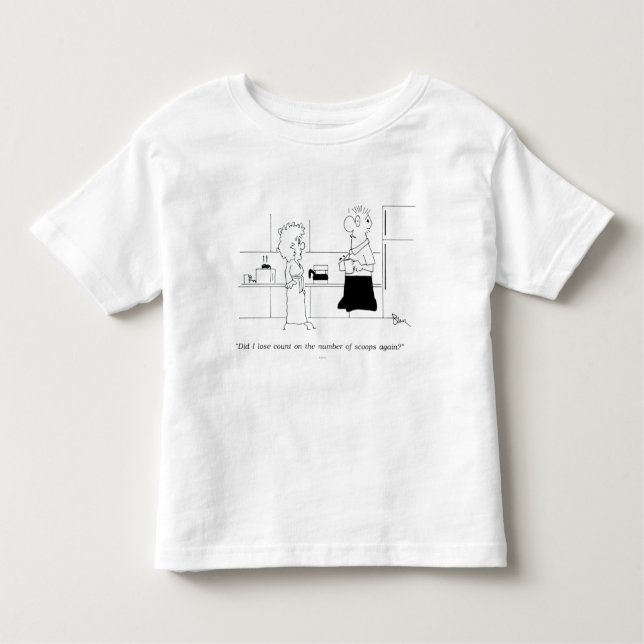 T-shirt Pour Les Tous Petits Trop de café (Devant)