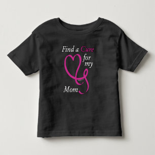 T-shirt Pour Les Tous Petits Trouver un remède/coeur/maman...Cancer du sein