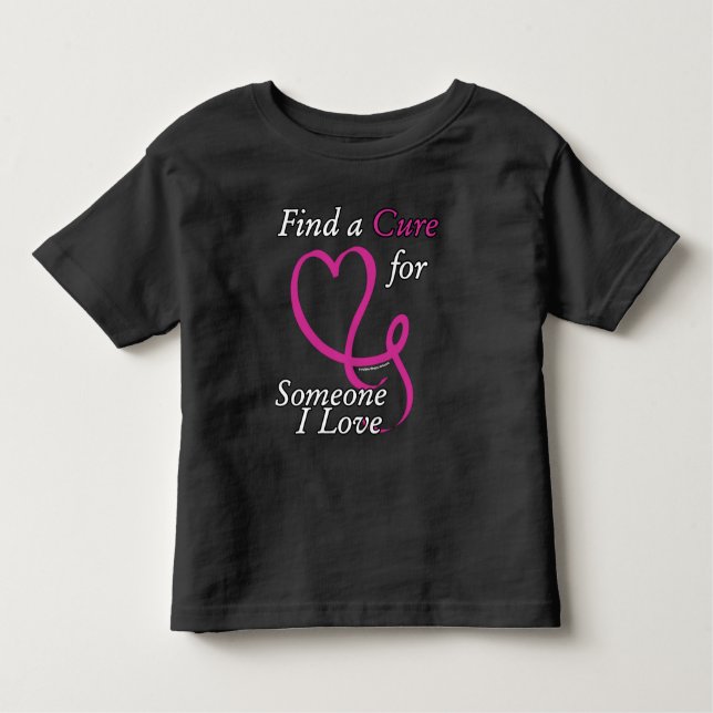 T-shirt Pour Les Tous Petits Trouver un remède/coeur/quelqu'un que j'aime...Can (Devant)