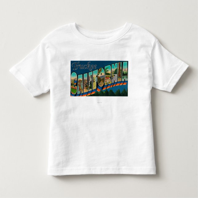 T-shirt Pour Les Tous Petits Truckee, la Californie - grandes scènes de lettre (Devant)