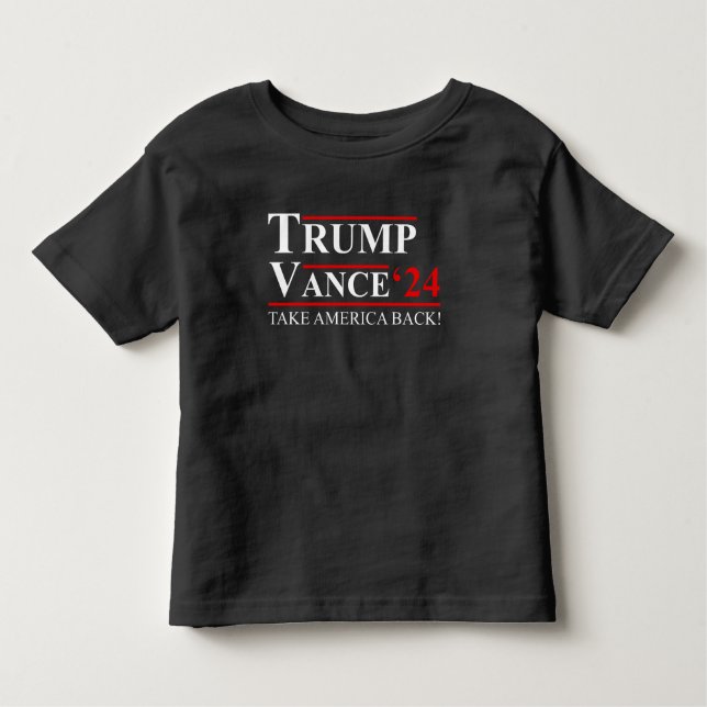 T-shirt Pour Les Tous Petits Trump Vance 2024 Vice-président VP Trump 2024 (Devant)