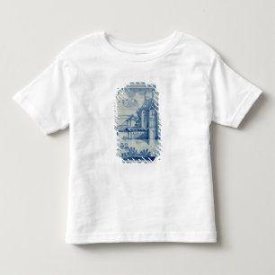 T-shirt Pour Les Tous Petits Tuile de Delft montrant un pont-levis au-dessus