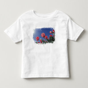 T-shirt Pour Les Tous Petits Tulipes rouges sous un angle très bas, Cincinnati,