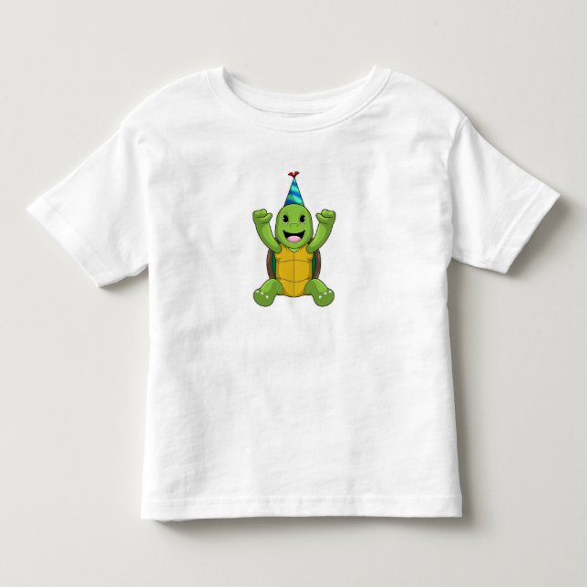 T-shirt Pour Les Tous Petits Turtle at Birthday (Devant)