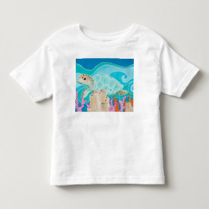 T-shirt Pour Les Tous Petits Turtle Dot Calm - un voyage sous-marin apaisant