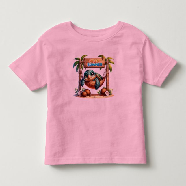 T-shirt Pour Les Tous Petits Turtle Paradise (Devant)