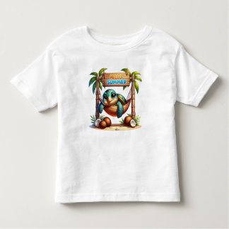T-shirt Pour Les Tous Petits Turtle Paradise
