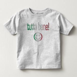 T-shirt Pour Les Tous Petits Tutto Bene ! Couleurs de drapeau de l'Italie