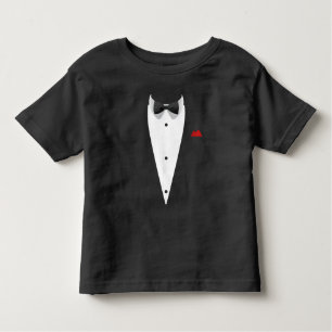T-shirt Pour Les Tous Petits Tuxedo avec Bowtie pour Mariages