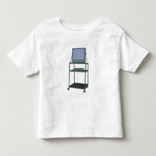 T-shirt Pour Les Tous Petits TV et chariot VCR Classe 80s 90s Funny School
