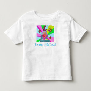 T-shirt Pour Les Tous Petits Typographie Aimer Graphisme Couleurs vives