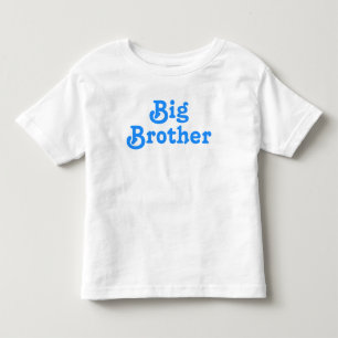 T-shirt Pour Les Tous Petits Typographie Big Brother Bleu 