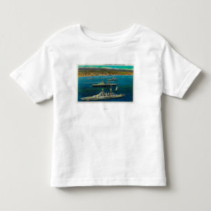 T-shirt Pour Les Tous Petits U.S. Cuirassés ancrés à Long Beach
