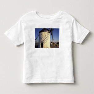 T-shirt Pour Les Tous Petits UE, Espagne, Consuegro, La Mancha. Moulins à vent