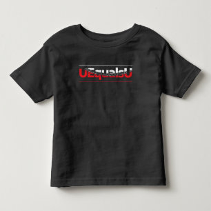 T-shirt Pour Les Tous Petits UEqualsU VIH Typographie indétectable Art