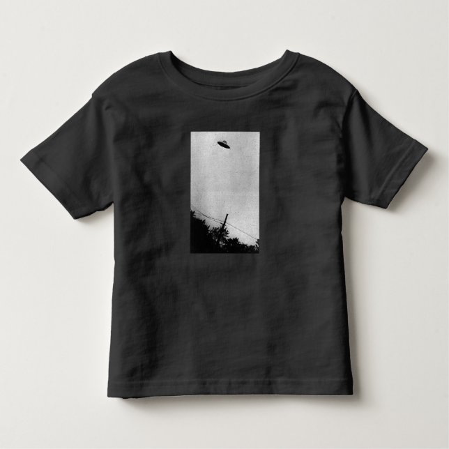 T-shirt Pour Les Tous Petits UFO Alien Extraterrestrial Spacecraft Top Secret (Devant)