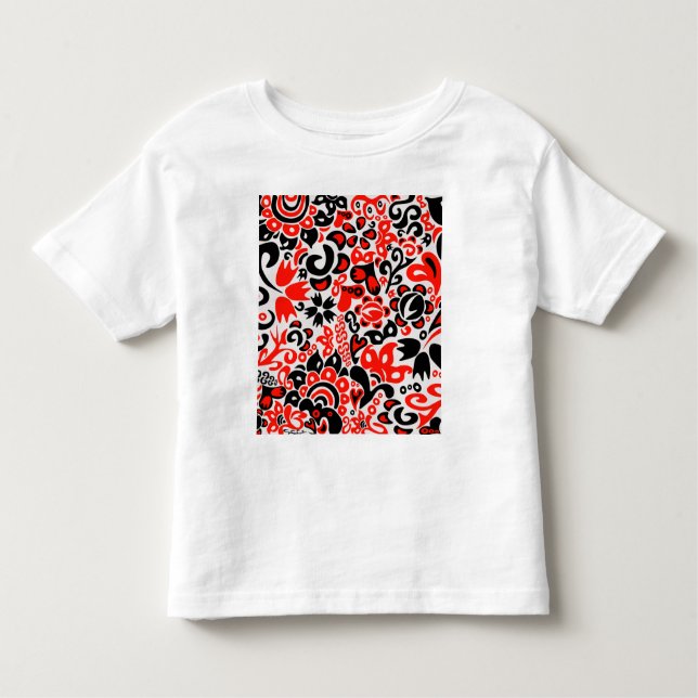 T-shirt Pour Les Tous Petits Ukrainian ethnic folk art floral pattern absrtact  (Devant)