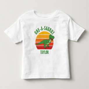 T-shirt Pour Les Tous Petits Un-A-Saurus 1er anniversaire Dinosaure genre neutr
