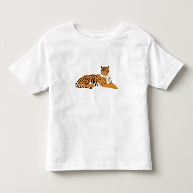 T-shirt Pour Les Tous Petits Un animal tigre de la jungle (Devant)