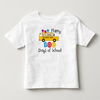 T-shirt Pour Les Tous Petits Un autobus scolaire fête ses 100 jours