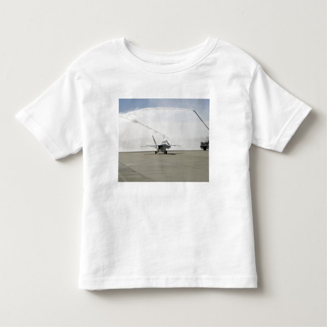 T-shirt Pour Les Tous Petits Un avion F-18 (Devant)