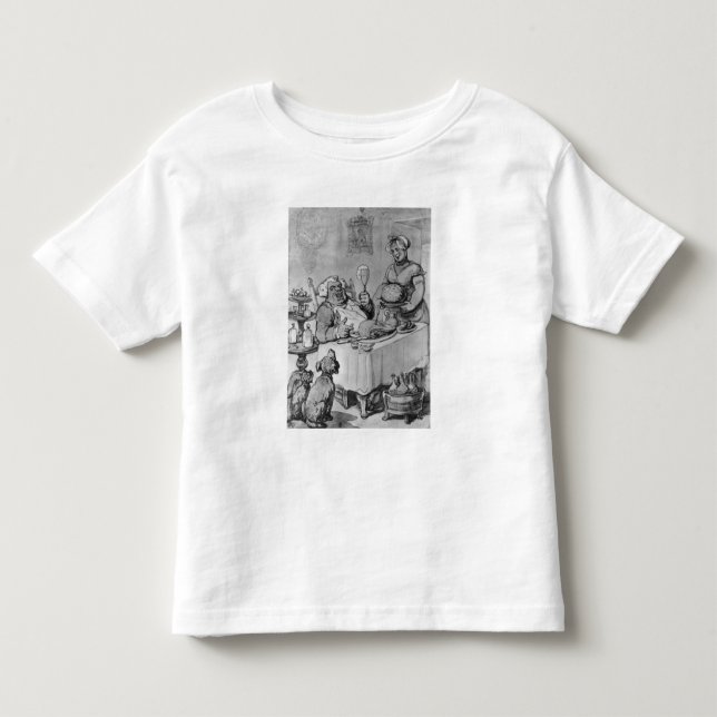 T-shirt Pour Les Tous Petits Un bon repas, (Devant)