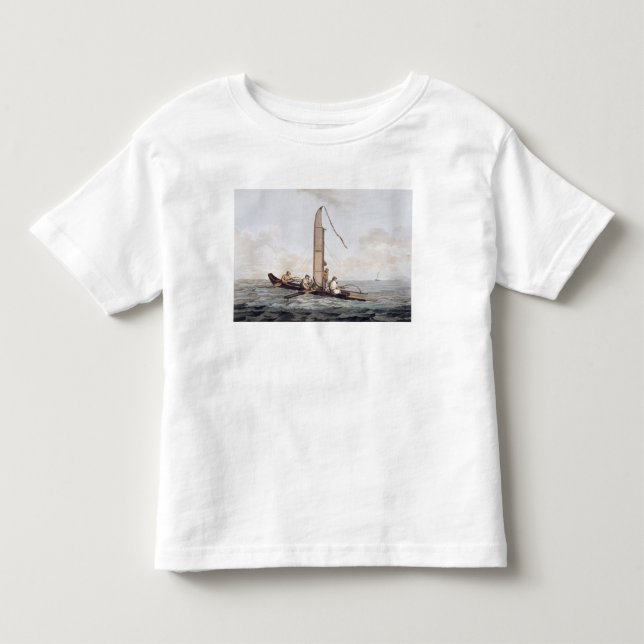 T-shirt Pour Les Tous Petits Un canoë de navigation d'Otaheite (Devant)