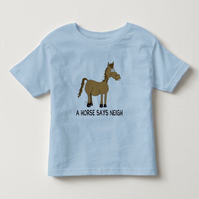 T-shirt Pour Les Tous Petits Un Cheval Dit Neigh (Devant)