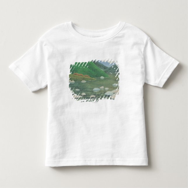 T-shirt Pour Les Tous Petits Un coin silencieux dans Moutains (Devant)