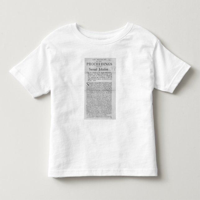 T-shirt Pour Les Tous Petits Un compte des démarches (Devant)