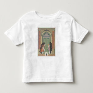 T-shirt Pour Les Tous Petits Un couple dans la lueur d'une bougie, illustration