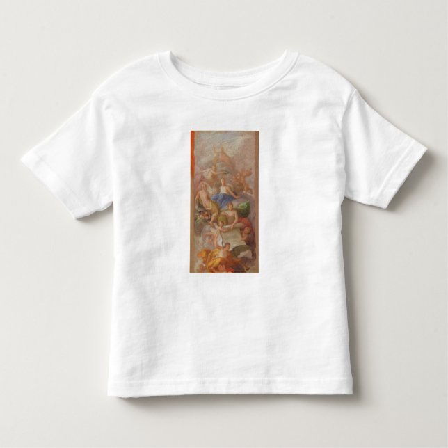 T-shirt Pour Les Tous Petits Un croquis de gratitude couronné par paix, avec (Devant)