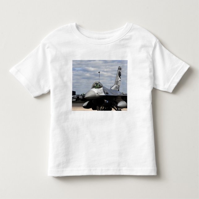 T-shirt Pour Les Tous Petits Un Faucon de combat F-16 (Devant)