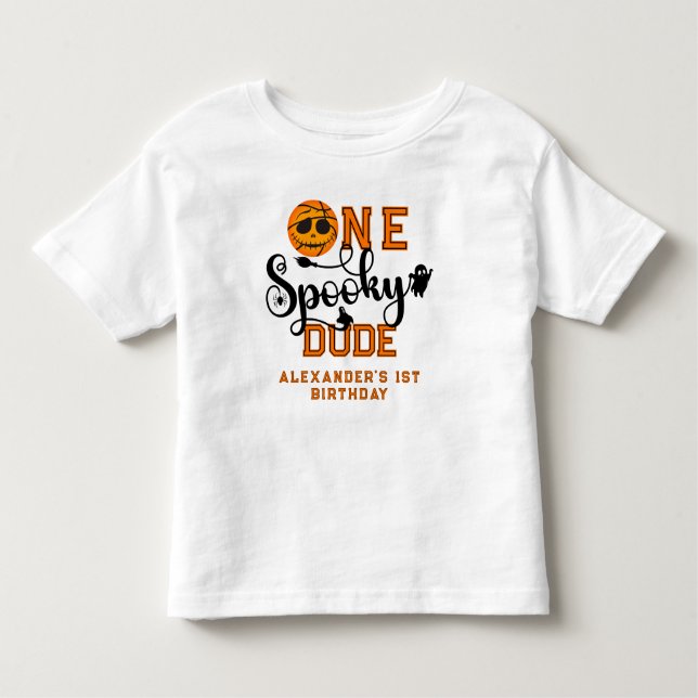 T-shirt Pour Les Tous Petits Un gars effrayant Basket-ball Garçons Enfants radi (Devant)