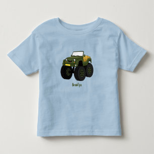 T-shirt Pour Les Tous Petits Un Green Monster truck