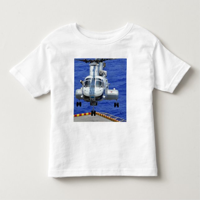 T-shirt Pour Les Tous Petits Un hélicoptère CH-46E Sea Knight (Devant)