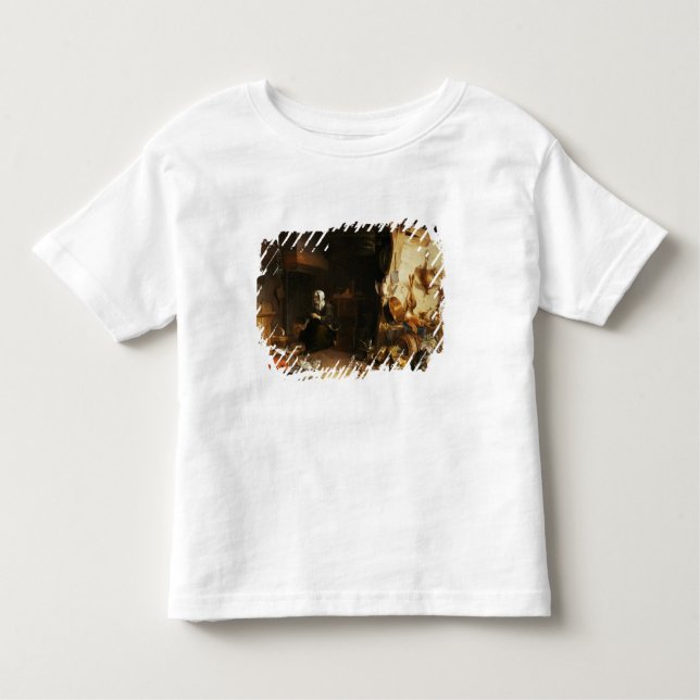 T-shirt Pour Les Tous Petits Un intérieur cuisine avec une serveuse (Devant)