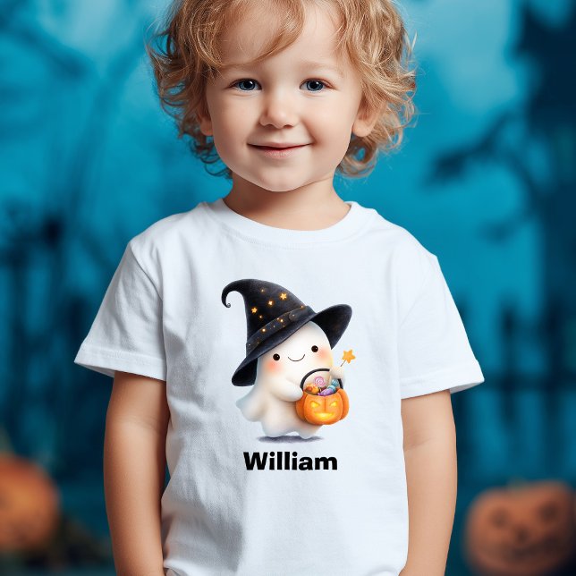 T-shirt Pour Les Tous Petits Un joli fantôme d'Halloween (Créateur téléchargé)