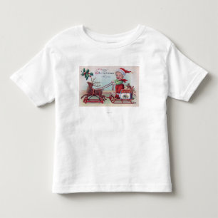 T-shirt Pour Les Tous Petits Un Joyeux Noël à YouBoy sur un traîneau