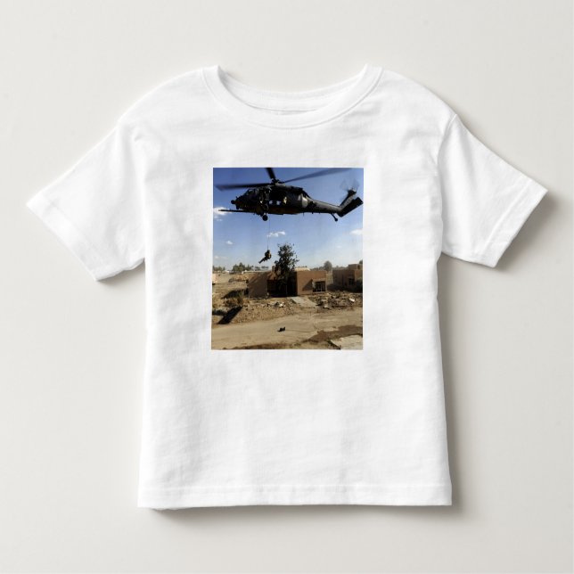 T-shirt Pour Les Tous Petits Un rappels pararescueman d'un HH-60 2 (Devant)