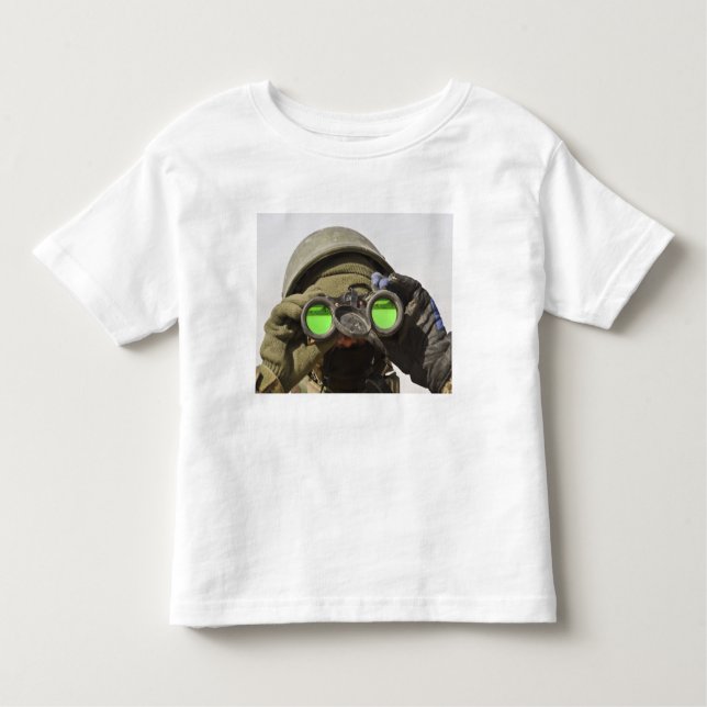 T-shirt Pour Les Tous Petits Un soldat afghan scanne l'horizon (Devant)