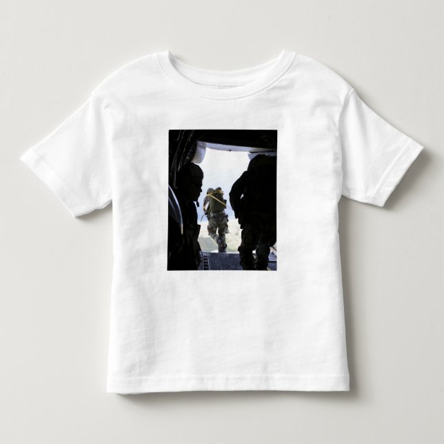 T-shirt Pour Les Tous Petits Un soldat effectue un saut en ligne statique (Devant)