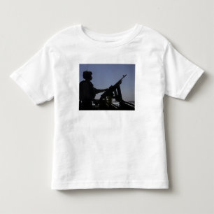 T-shirt Pour Les Tous Petits Un technicien maniant une mitrailleuse M240 en Ira