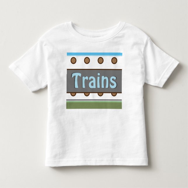 T-shirt Pour Les Tous Petits Un Tee de train (Devant)