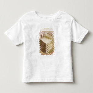 T-shirt Pour Les Tous Petits Un Teocalli au Mexique (gravure de couleur)