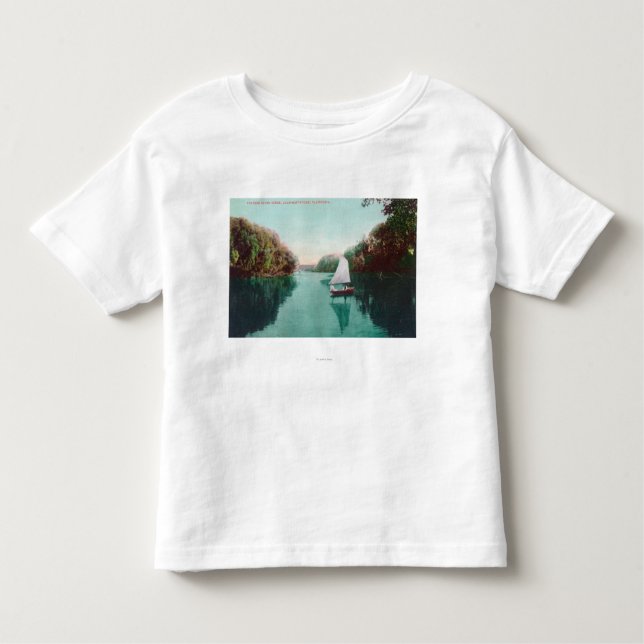 T-shirt Pour Les Tous Petits Un voilier sur la plume RiverMarysville, CA (Devant)