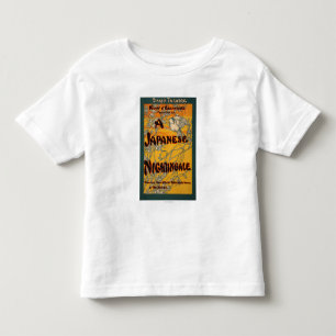 T-shirt Pour Les Tous Petits Une affiche théâtrale de jeu de rossignol japona