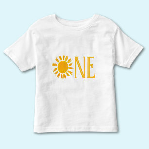 T-shirt Pour Les Tous Petits Une aquarelle Boho 1er anniversaire bébé