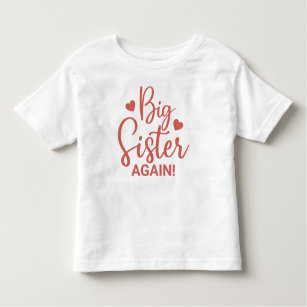 T-shirt Pour Les Tous Petits Une belle grande soeur avec coeur