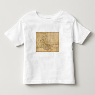 T-shirt Pour Les Tous Petits Une carte de l'état de la Louisiane